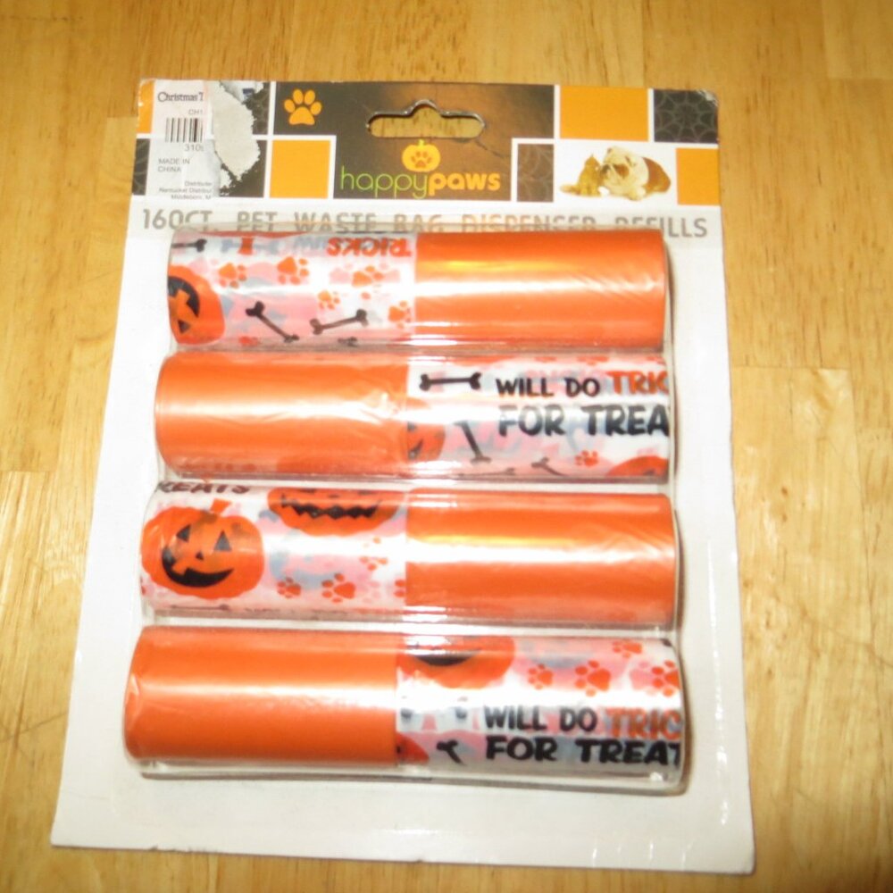 0504M Halloween Pet Waste Bags, 160ct.